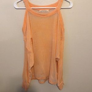 Free people orange off the shoulder top xsmall